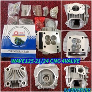 WAVE125 ( 21/24 ) 4 VALVE CNC PORTING HEAD RACING FULL SET MSA W125 WAVE 125