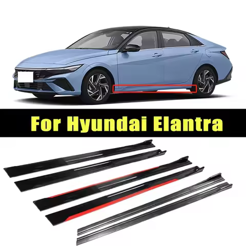 Universal 2m/2.2m Car Side Skirt Extension SplitterBumper Racing Side Wing Bumper Lip Side Spoiler F