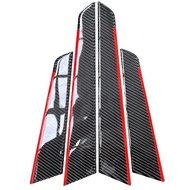 Bright 3D Real Carbon Fiber Red Edge Inner Door Panel Patch 08-14 W204 C250 C300 C63