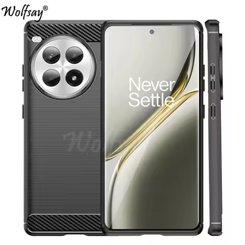 For OnePlus Ace 3 Pro Case Anti-knock Soft Silicone Carbon Fiber Back Cover OnePlus Ace 3 Pro Case F