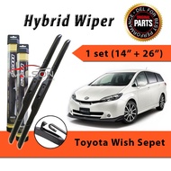 Hybrid Wiper Toyota Wish Sepet 14"+26" (1set)