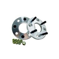 Durax Wide Tread Spacer Set - 2 Pieces, PCD114.3 / 4 Holes / M12×P1.5 / Various Sizes, Silver and Bl