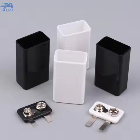 1/5/8Pcs 9V Type-C Battery Case 6F22 Lithium Battery Storage Box Square Battery Holder Portable Batt