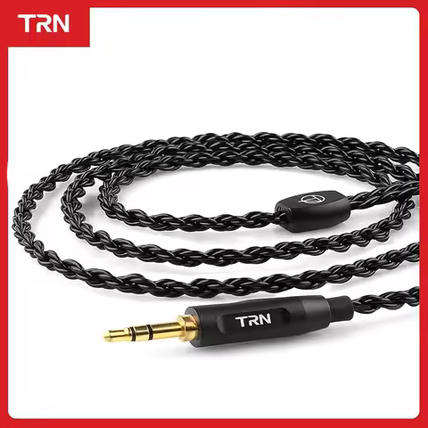 TRN A3 6 Core Earphone Wire IEM Upgrade Cable 3.5mm 0.75/0.78mm 2 Pin MMCX Earphone Wire for TRN V30