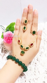 set giok warna warni asli giok gelang karet giok asli