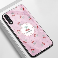 Case For Samsung A70 A70s A80 Cherry Shockproof Glass Shell Phone Phone Case