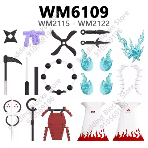 WM6109 Compatible Action Figures WM2115 WM2116 WM2117 WM2118 WM2119 WM2120 WM2121 WM2122 Parts Brick
