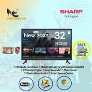 SHARP 2T-C32EG1I 32 INCH GOOGLE ANDROID SMART TV NEW OS 11