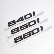 3d ABS Glossy Black Car Trunk Letters Sticker 840i 850i 860i Emblem Logo Nameplate Decal For BMW 8 S