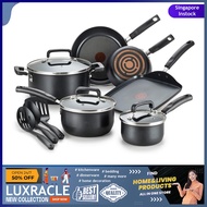 [sg stock] Tefal T-fal 12pc Signature Nonstick Expert Thermo-Spot Heat Indicator Cookware Set dutch oven griddle fry pan