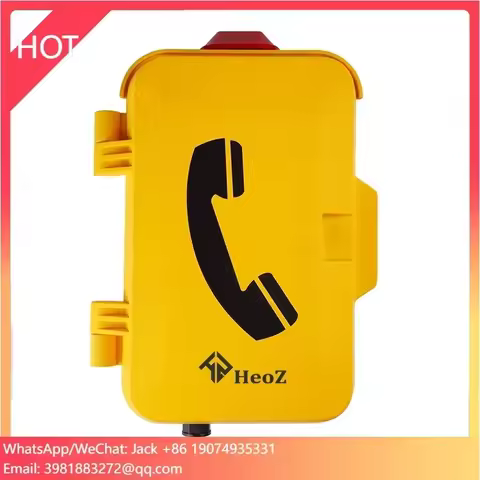 2023 New PABX Telephone System IP65 IP67 Corded Telephones Weather Proof SIP Phone For Mine