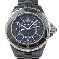 二手香奈兒 J12 手錶，H0682，陶瓷，石英機芯，模擬顯示，黑色錶盤，J12，女士。