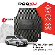 Rooku Car Mat   Toyota Alphard 8 Seater  2015 - 2023 ANH30