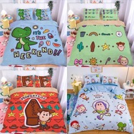 Toy story 床單套裝 床上用品 床笠 被套 枕頭袋 枕套 三眼仔 勞蘇 胡迪 巴斯光年 rex 彈弓狗 薯蛋頭 bunny ducky jessie forky 小叉 火腿豬 hamm 反斗奇