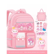 kids school bag ergonomic school bag Primary School Children's Ridge Protection First Grade Lightwei