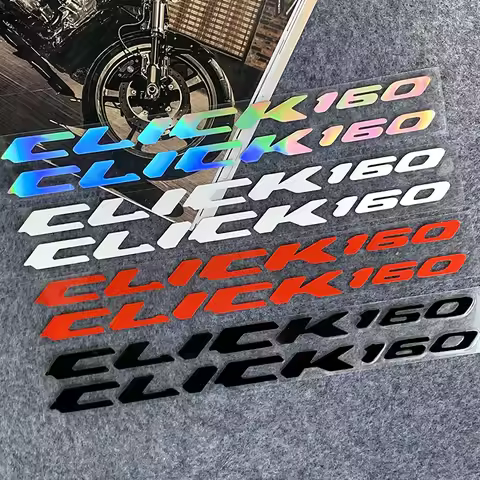 For Honda CLICK 160 Click 160 160i Reflective Motorcycle Stickers Moto Head Body Fuel Tank Tail Box 