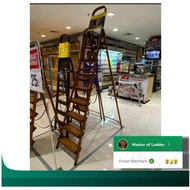 tangga lipat alumunium 7 step Krisbow motif kayu 2,15 meter By FIXSTEP