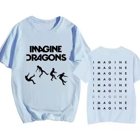 Imagine Dragons Loom Tour 2025 T-shirt Short Sleeve Cotton Men/Women Tshirts High Quality Soft Unise
