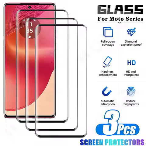 1-3 Pcs Tempered Glass For Motorola Moto Edge 60 50 40 Neo Fusion Pro Stylus 5G G85 G84 G54 Curved F