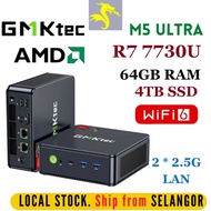 GMKtec M5 Ultra AMD Ryzen 7 7730U Windows Mini PC 64GB DDR4 RAM 4TB NVME SSD WiFI 6 Gaming PC Gaming