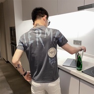 Printed Round Neck new Style Influencer Trendy Men 23 Summer Short-Sleeved new Clothes 2025 T-Shirt 