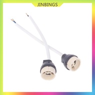 JINBINGS 4Pcs Ceramic GU10 Base Socket Adapter Wire Connector Porcelain Halogen GU10 Lamp Holder Lam