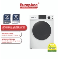 EuropAce 8KG Vented Dryer - EDY 5801B