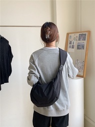女生包包 black 腋下包 nylon dumpling bag white sling bag women korean style shoulder bag for student girl women