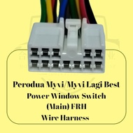 12Pin Perodua Myvi Old ModelCar Power Window main switch Socket
