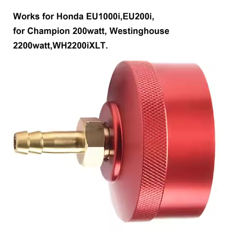 Aluminum Extended Run Brass Hose Fitting Extended Gas Cap Oil Funnel For Honda Generator EU1000i EU2