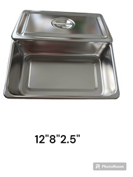 Magnate กล่องเครื่องมือแพทย์ (สแตนเลส)... Chather and Instruments Tray with cover..