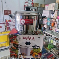 160394 Zebra Image High D24cm Sauce Pot, 7.5 liter capacity, SUS 304, Made in Thailand