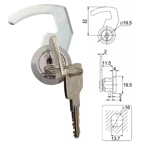 1set Cam Lock With Quick Clip Cabinet Lock Snap Lock Cash Register Drawer Locker Metal Cabinet Fligh