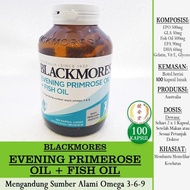 [Blackmores] Evening Primerose Oil +Fish Oil [Omega 3-6-9] 100 Kapsul