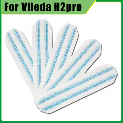 For Vileda H2prO / O-Cedar H2prO Robot Vacuum Cleaner Flat Mop Pad Rags Home Floor Cleaning mops Rep