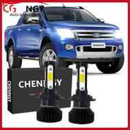 สำหรับ FORD RANGER T6 2012-2015 (ไฟหน้ารถไฟหน้า) - V1 LED ไฟหน้าชุดเปลี่ยนหลอดไฟ 6000K 9-32V สีขาว 2