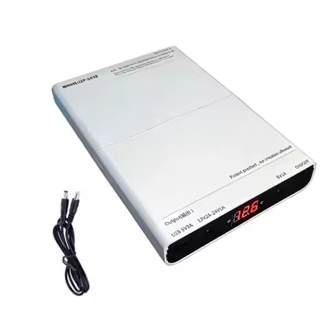 A37T-DC UPS 12X18650 Battery Power Supply Box DIY Power Bank Kit 5V 9V 12V Output Optical Modem Rout