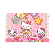 SANRIO | 36pcs Hello Kitty Party Decorations-Hello Kitty Banner Background Tablecloth Cake Topper et