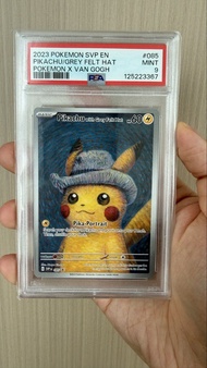 PSA9 2023 POKEMON SVP EN PIKACHU/GREY FELT HAT POKEMON X VAN GOGH PSA 梵高 比卡超 4