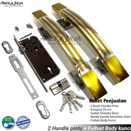Handle pintu rumah set kunci panjang 35 cm / Gagang pintu rumah satu set kunci / Pegangan pintu ruma