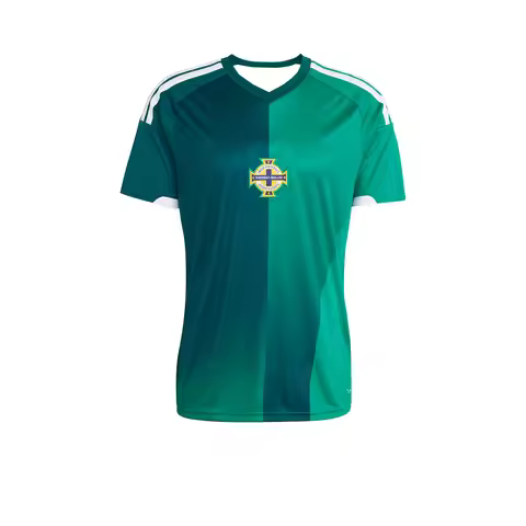 Northern Ireland Style Football Team Jersey, 2026/27 Split Green Kit, Stylish Soccer Top for Support