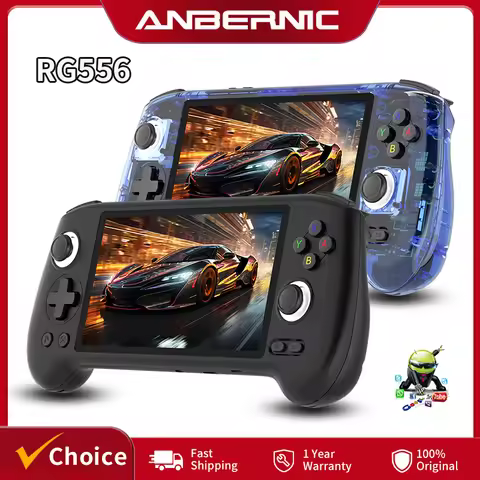 Anbernic RG556 Retro Android Handheld Games Console 5.48" AMOLED 1920*1080 Touch 5500mAh Support AI 