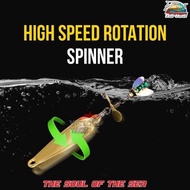 RIPTIDE NINJA SPOON KILLER WITH FLIES SPINNER WEIGHT 1.1 2.2 5 7 GRAMS FISHING BAIT LURE SPOON FLY