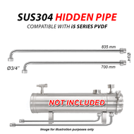IPRO Whole House Water Filter i5 PVDF Membrane 0.01 Micron with Stainless Steel 304 Body Tank - i5 S