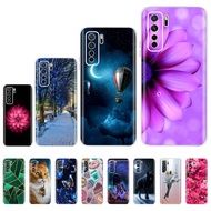 Huawei Nova 7 SE CDY-NX9B Case Fashion Flower Pattern Printed Soft Silicone Phone Cover Huawei P40 L