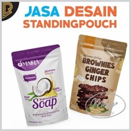 (Desain Only) Jasa desain kemasan standing pouch produk label makanan