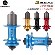 ✨COD&amp;READY✨ BLOOKE DT100 Bearing Bicycle Hub 32/36 Hole Disc Brake 7 8 9 10 11 S Speed Front Rear MTB Bike Bushing Quick Release Sleeve Cube