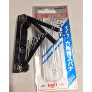 EIGHT L-Key 7pcs 1/16-7/32 009-4