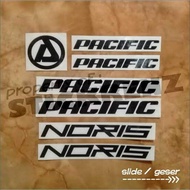 Stiker Cutting Sepeda Pacific Noris Full Bike 1 Set Untuk Sepeda Lipat Pacific Noris
