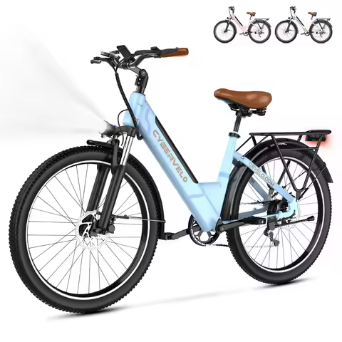 cybervelo Electric Bike for Adults 1000W Motor 48V Battery 40-60Miles Ebike